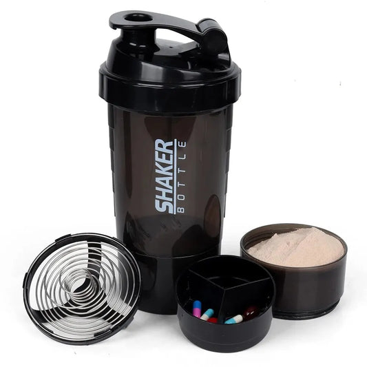 3 Layers Shaker Protein Bottle